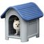 Caseta para perros pequeños y mini color Azul y Gris, , large indicador imagen numero 1