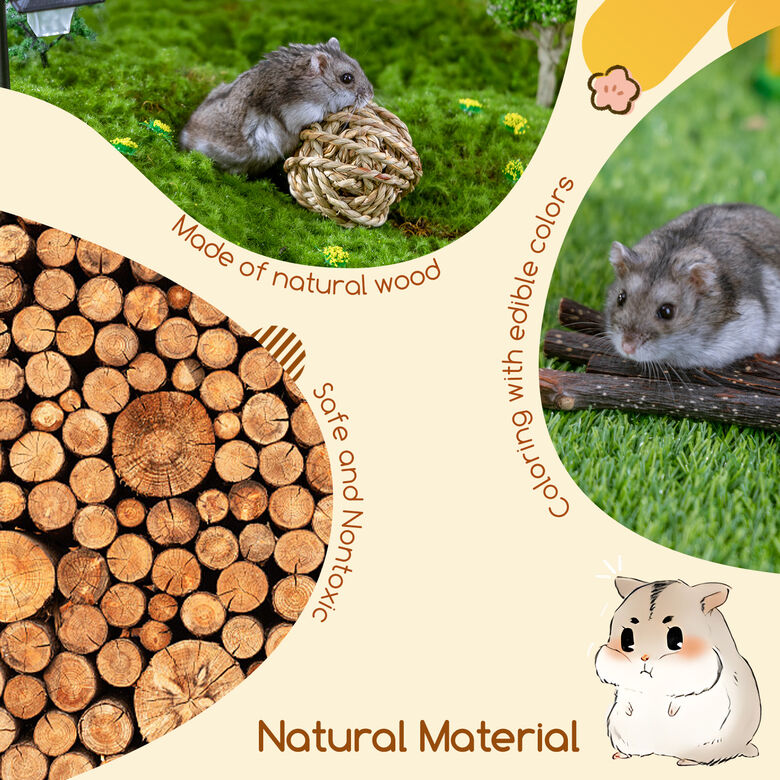 Nobleza Juguetes Para Hámster Madera Para Masticar Gnaw Throw Toss para gatos thumbnail