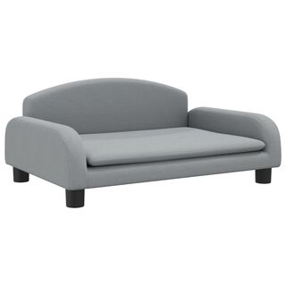 vidaXL Cama de Tela Gris Claro para perros