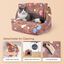 Nobleza Caseta para Perros, Casa Gatos Interior, Cama para Perro con Colchón Extraíble, Plegable Casa para Gato, Conejos, 42x39x33cm S, Marrón, , large indicador imagen numero 5
