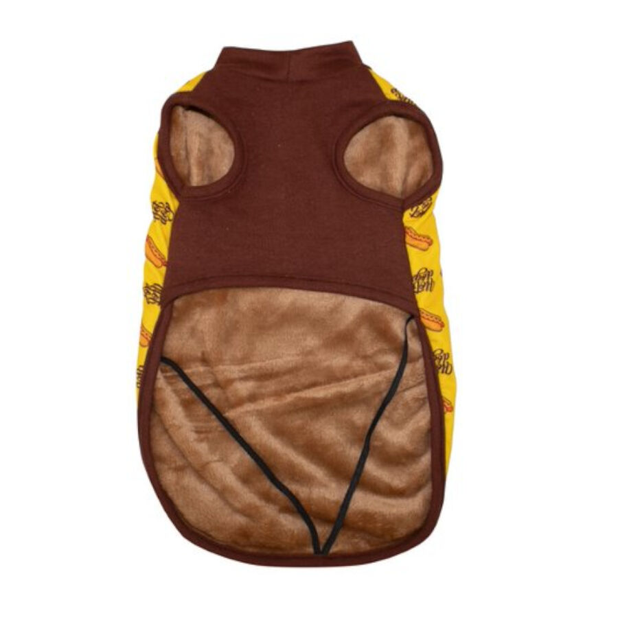 Outech Fleece Hot Dog Sudadera Amarilla para perros thumbnail