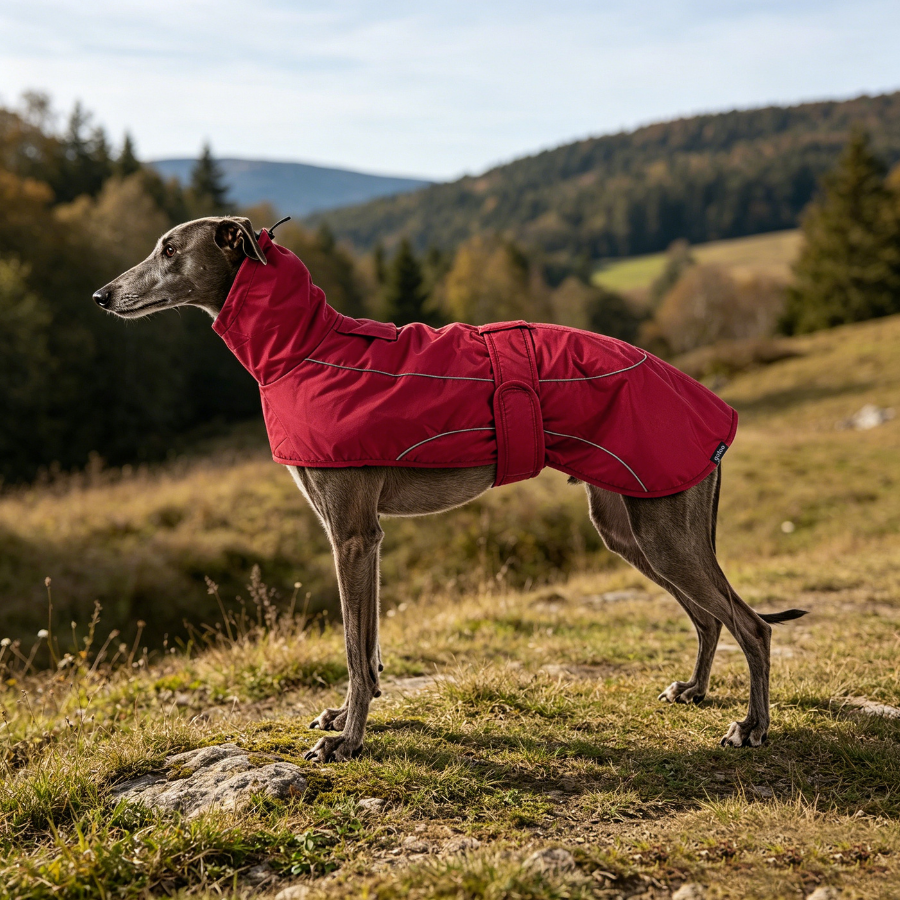 Gotoo Chaqueta Impermeable Rojo para galgos, , large Imagen numero 1