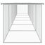 vidaXL Gallinero con techo acero galvanizado gris claro 1003x98x90 cm, , large indicador imagen numero 19