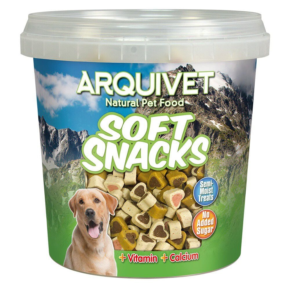 Corazones soft snacks mix Arquivet para perros sabor Arroz, Cordero, Pollo y Salm&oacute;n, , large Imagen numero 4