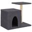 vidaXL Rascador para gatos con postes de sisal gris oscuro 50,5 cm, , large indicador imagen numero 1