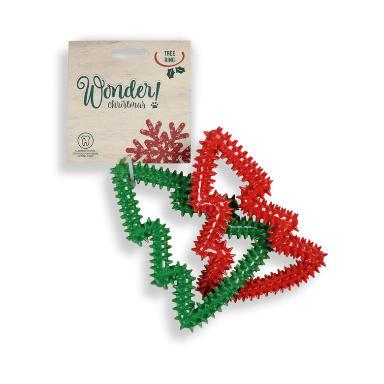 Wonder Christmas Árbol Anillo Mordedor para perros
