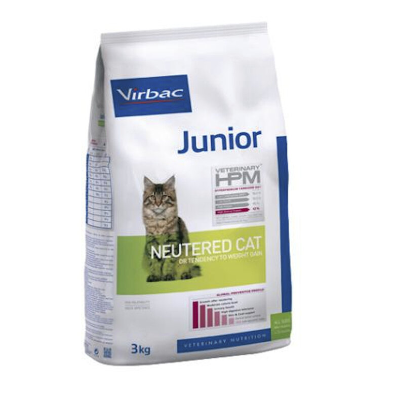 Virbac Junior Neutered Hpm Pienso para gatos, , large image number null