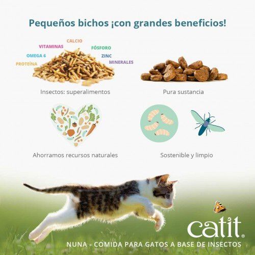 Catit Nuna Prote&iacute;na de Insectos y Arenque Golosinas para gatos, , large Imagen numero 4