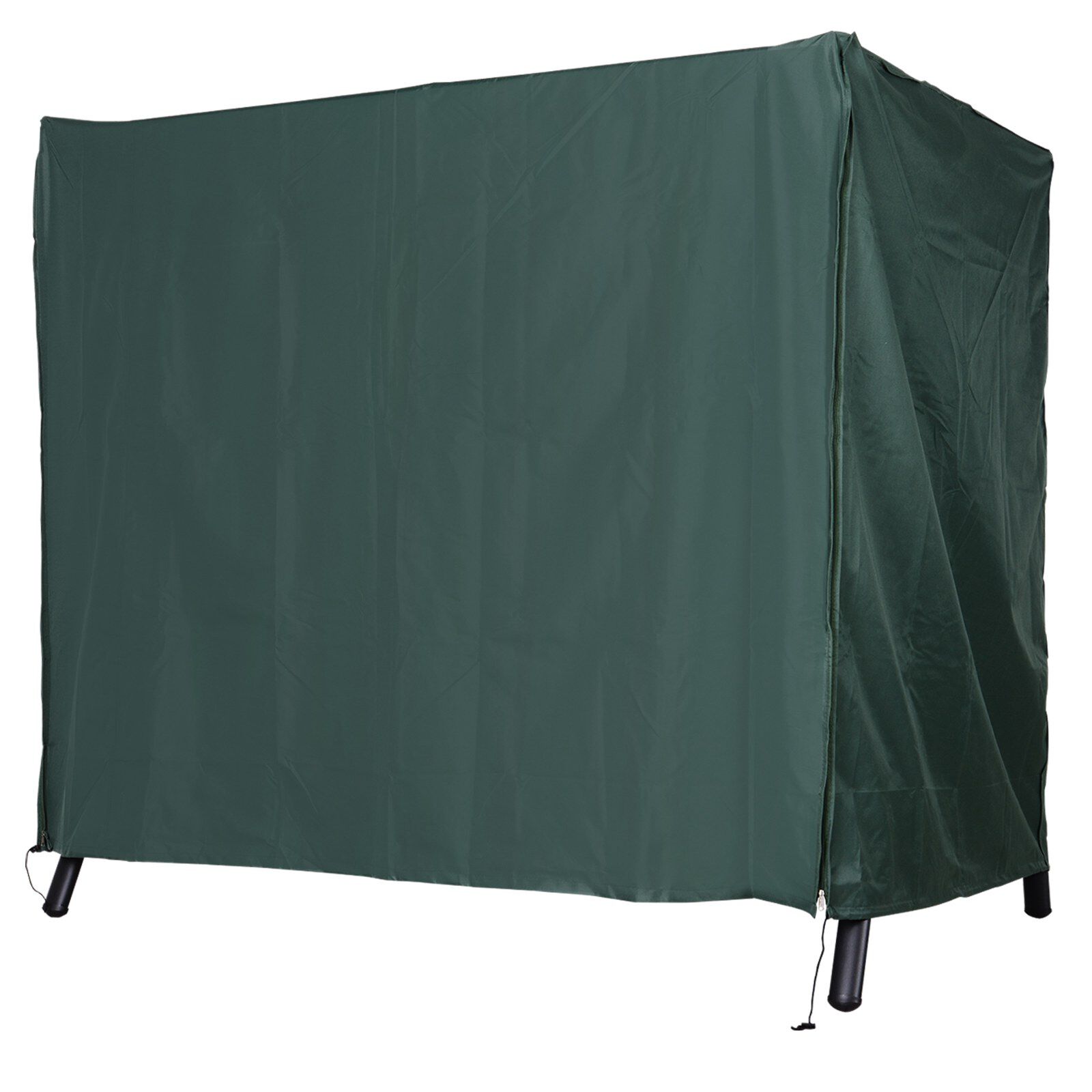 Outsunny Funda para Columpio de Jard&iacute;n con Cremallera Cubierta Muebles para Exterior Ideal Columpios 177x114x152cm Verde Oscuro, , large Imagen numero 1