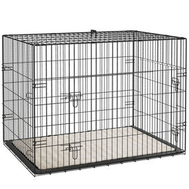 PawHut Jaula para Perro Negro