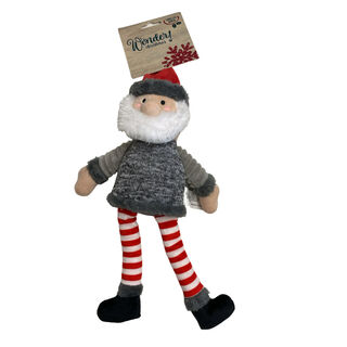 Wonder Christmas Long Leg Santa de peluche para perros