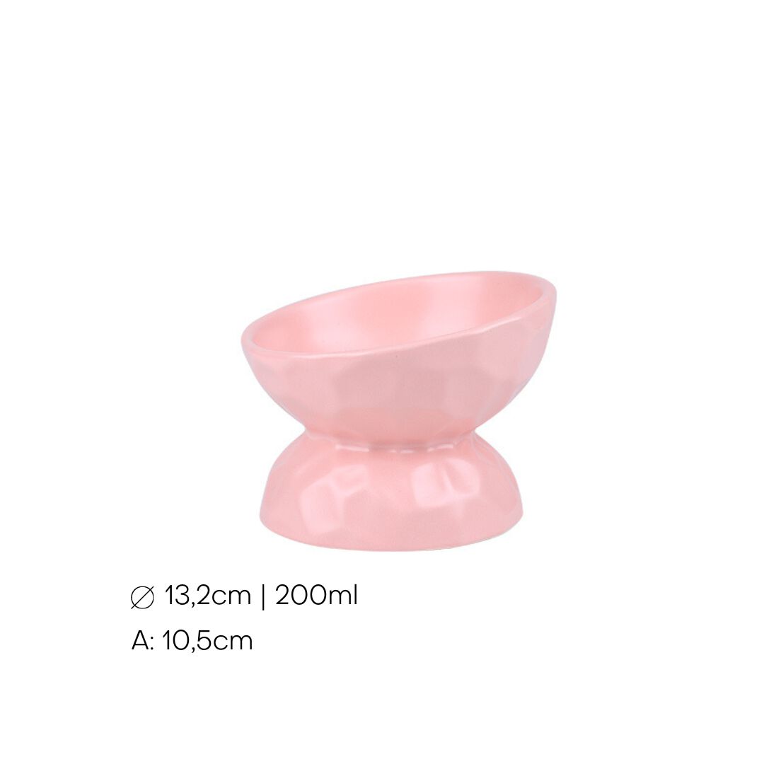 Taz&oacute;n de Cer&aacute;mica Inclinada con Dise&ntilde;o Ondulado 200ml, , large Imagen numero 2