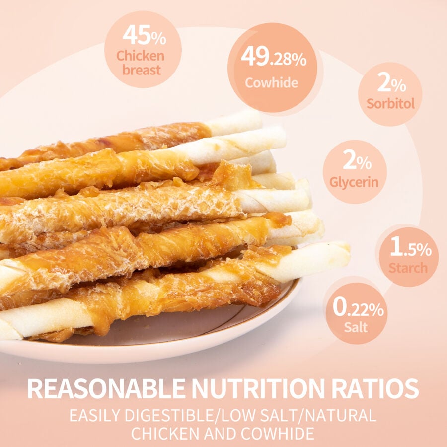 Nobleza Snack Palitos de Piel de Buey Enrollados para Perros thumbnail