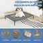 COSTWAY 2 en 1 Caseta para Perros, Casa para Perros con 2 Ventanas Enrollables, Malla Transpirable, Revestimiento de PVC Impermeable, Refugio para Perros para Interior y Exterior (64 x 91 x 86 cm), , large indicador imagen numero 4