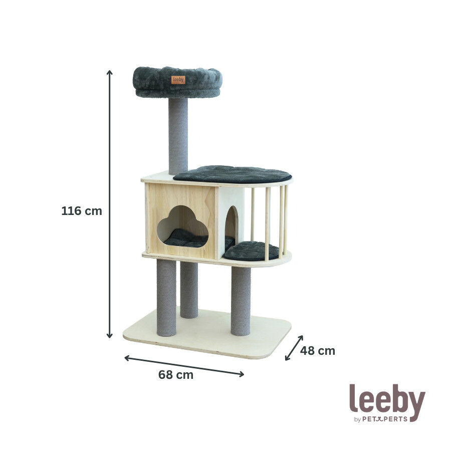 Leeby Cloud Collection torre rascador con cama nido para gatos, , large Imagen numero 4