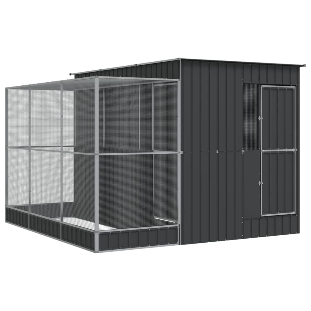 vidaXL Pajarera de acero extensible para Periquitos thumbnail