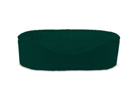 Gauty Cama Oval Tela de sarga - Verde para Perros y Gatos  
