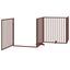 vidaXL Puerta para perros plegable 4 paneles madera álamo marrón 320cm, , large indicador imagen numero 9