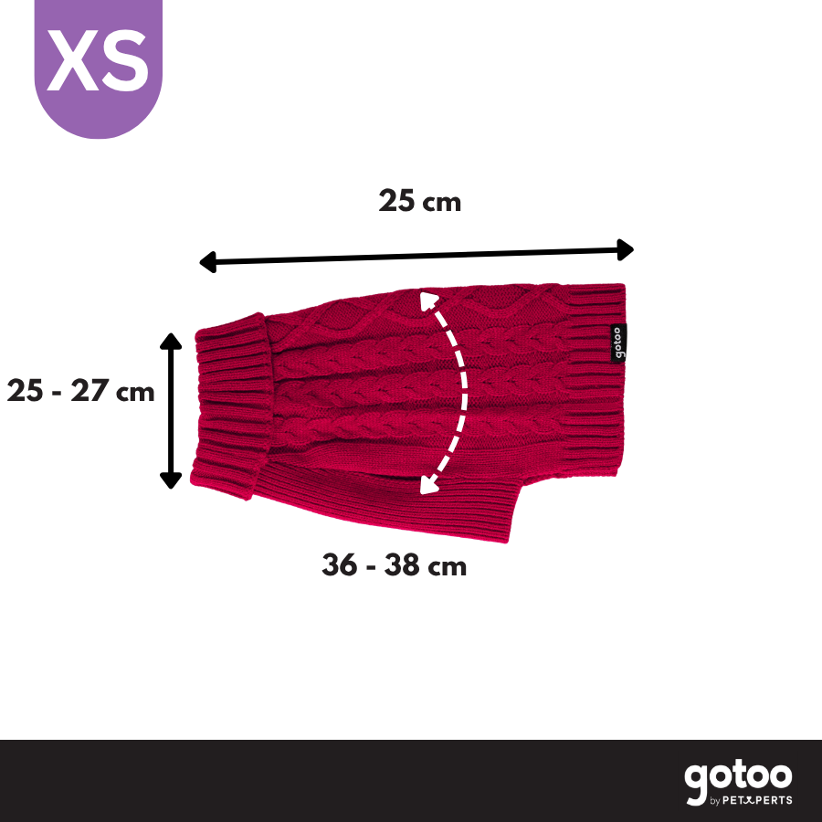 Gotoo Jersey de Punto Rojo para perros, , large Imagen numero 4