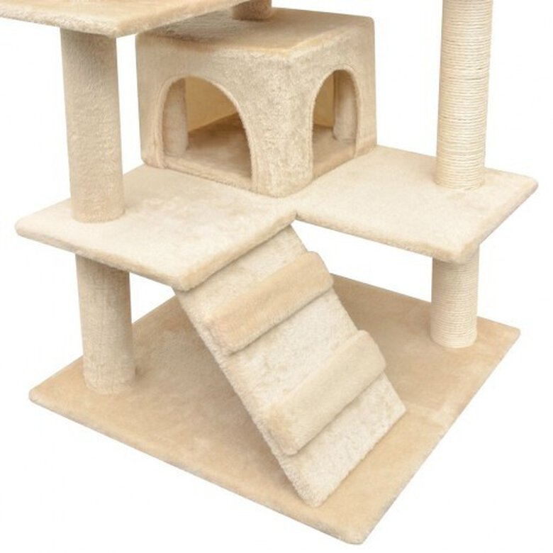 Rascador con poste rascador para gatos color Beige, , large image number null