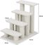 COSTWAY Rascador para Gatos Árbol Juguete Cama Escalador Cat Scratch (Blanco), , large indicador imagen numero 3