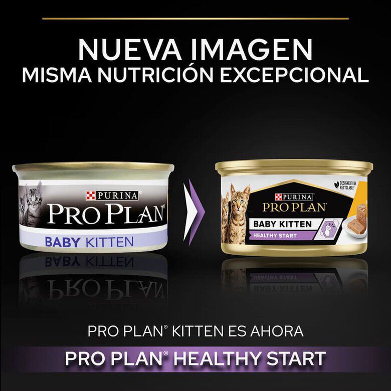 Pro Plan Mousse Baby Kitten Pollo Lata para gatitos thumbnail