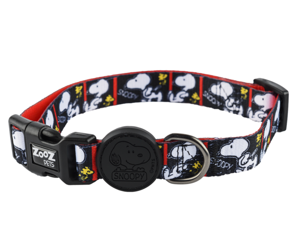 Collar para perro Snoopy color negro, , large Imagen numero 3