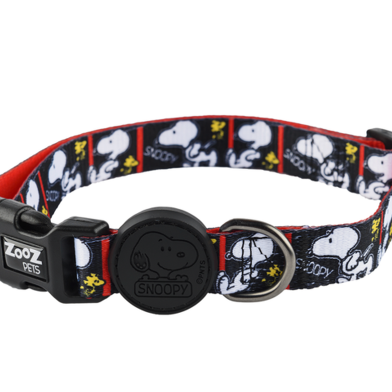 Collar para perro Snoopy color negro, , large image number null