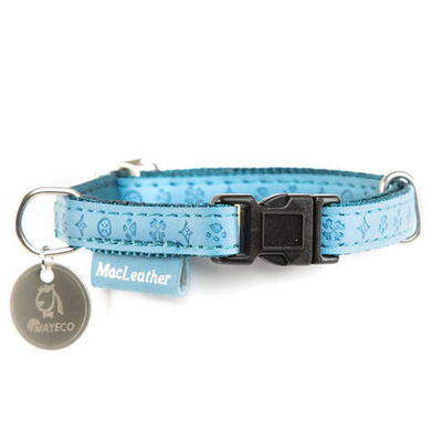 MacLeather Classic Collar Azul para perros