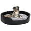 Vidaxl sofá acolchado antideslizante ovalado gris para perros, , large indicador imagen numero 1