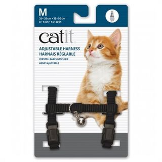 Arnés de nylon ajustable para gatos color Negro