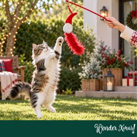 Wonder Christmas Teaser Flexible Pap&aacute; Noel Juguete para gatos