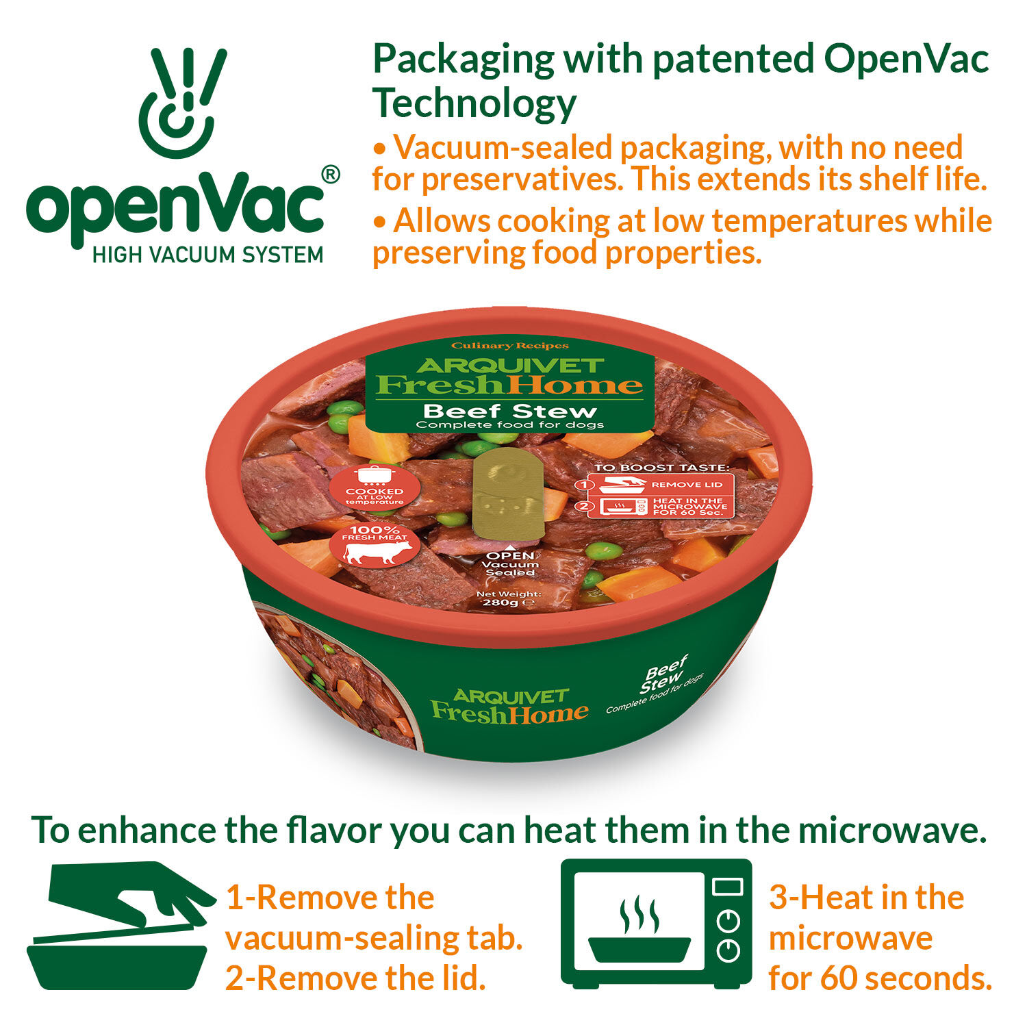 Arquivet Fresh Home Beef Stew 280g thumbnail