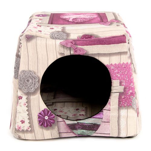 TK-Pet Doble Cuore cama cueva para gatos 2 en 1 Imagen numero 1