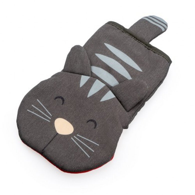Manopla cocina Meow! para horno color Gris, , large image number null
