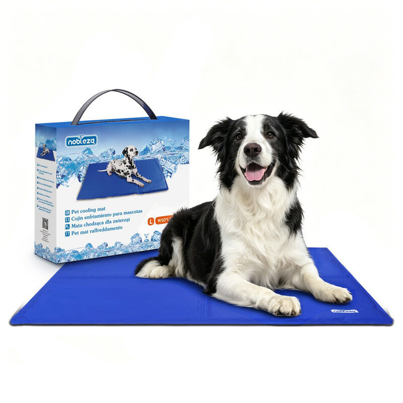 Nobleza Alfombrilla Refrescante para Mascotas &ndash; Gel Auto-refrigerante No T&oacute;xico, Ideal para Perros y Gatos en Verano &ndash; Tama&ntilde;o: 70x110 cm &ndash; Azul, , large Imagen numero 8