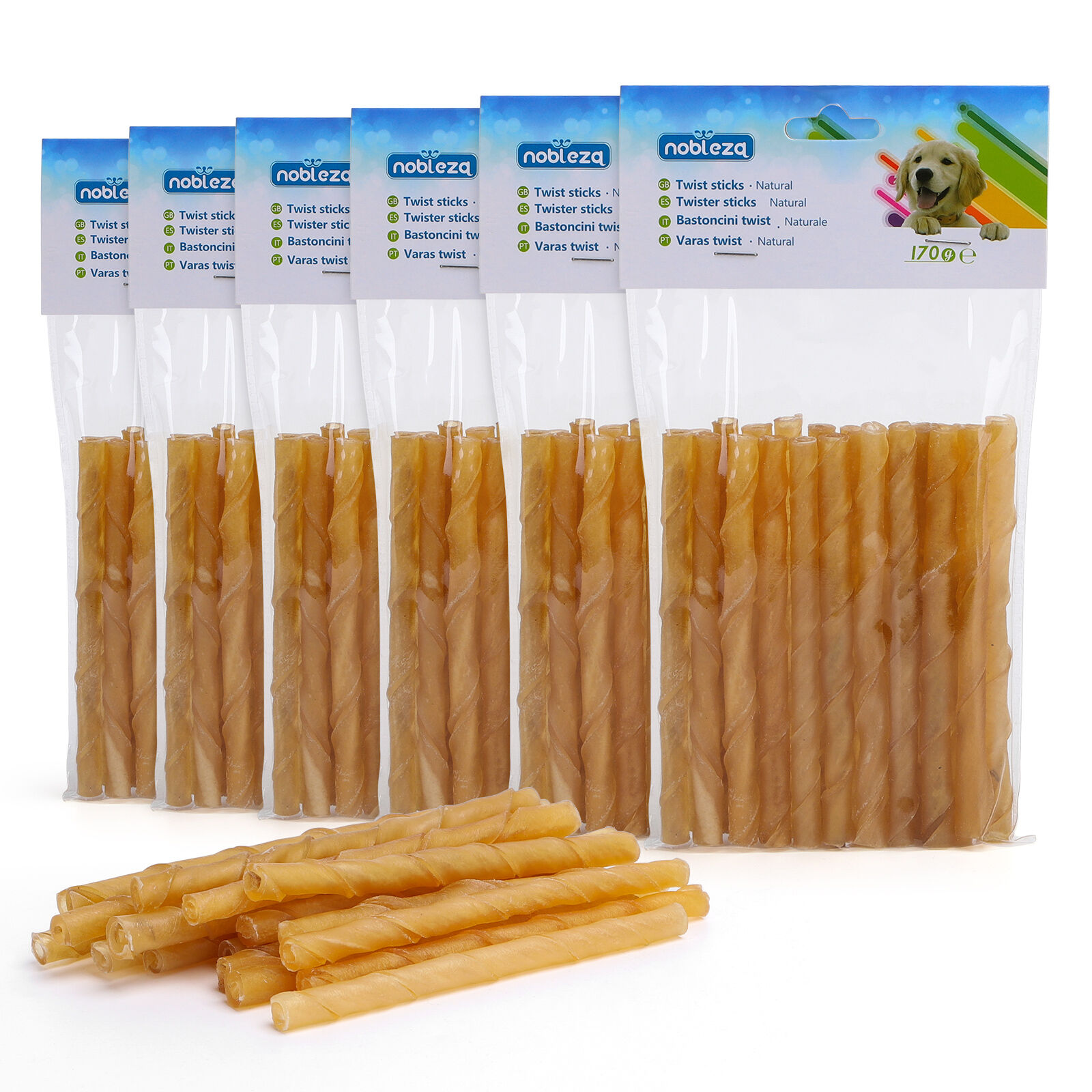 Nobleza Palitos de piel prensada para perros thumbnail