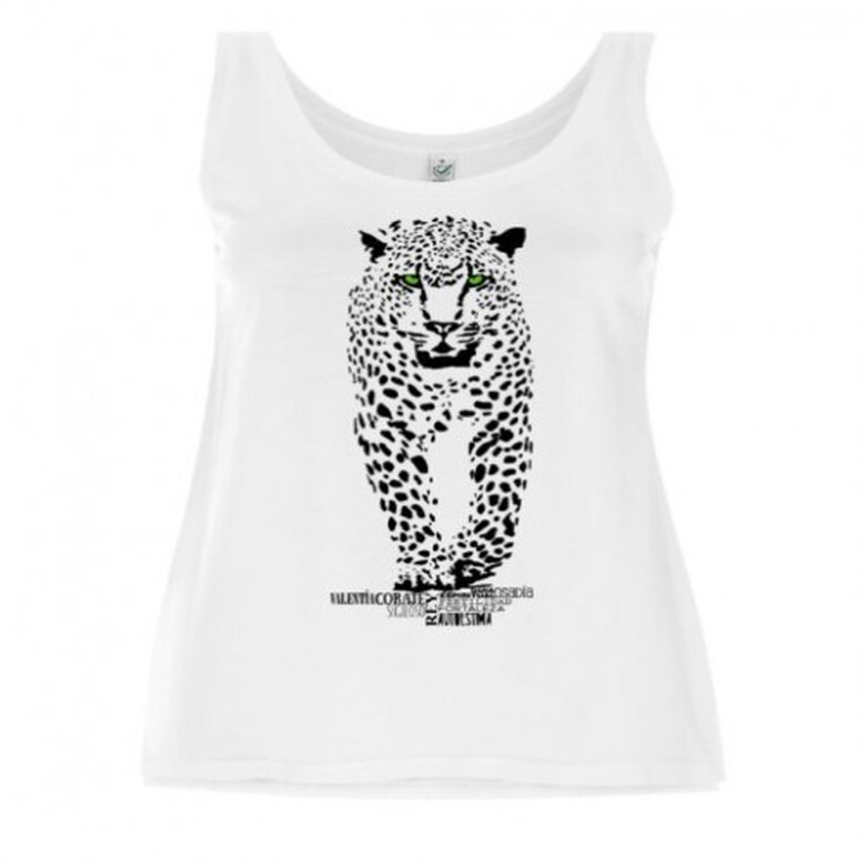Camiseta tirantes mujer jaguar color Blanco, , large image number null