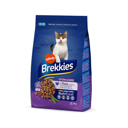 Affinity Brekkies Esterilizados Pollo pienso para gatos, , large image number null