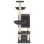 vidaXL Rascador para gatos con postes de sisal gris oscuro 117 cm, , large indicador imagen numero 4