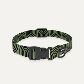 Cafide Collar PET Reciclado Diseño Japón Verde para perros