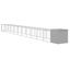 vidaXL Gallinero con corral acero galvanizado gris claro 110x405x110cm, , large indicador imagen numero 8