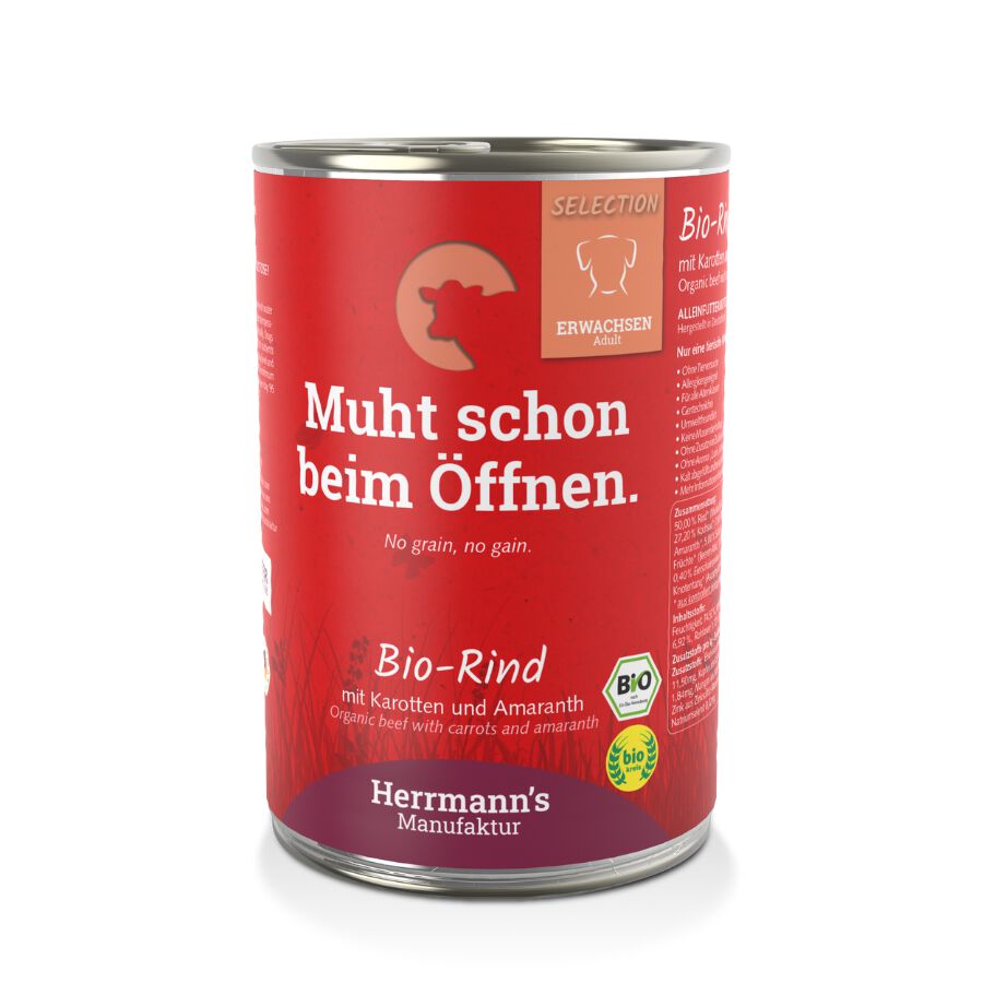 Selecci&oacute;n Adultos Bio Ternera con Zanahoria y Amaranto 12 x 400g, , large Imagen numero 1