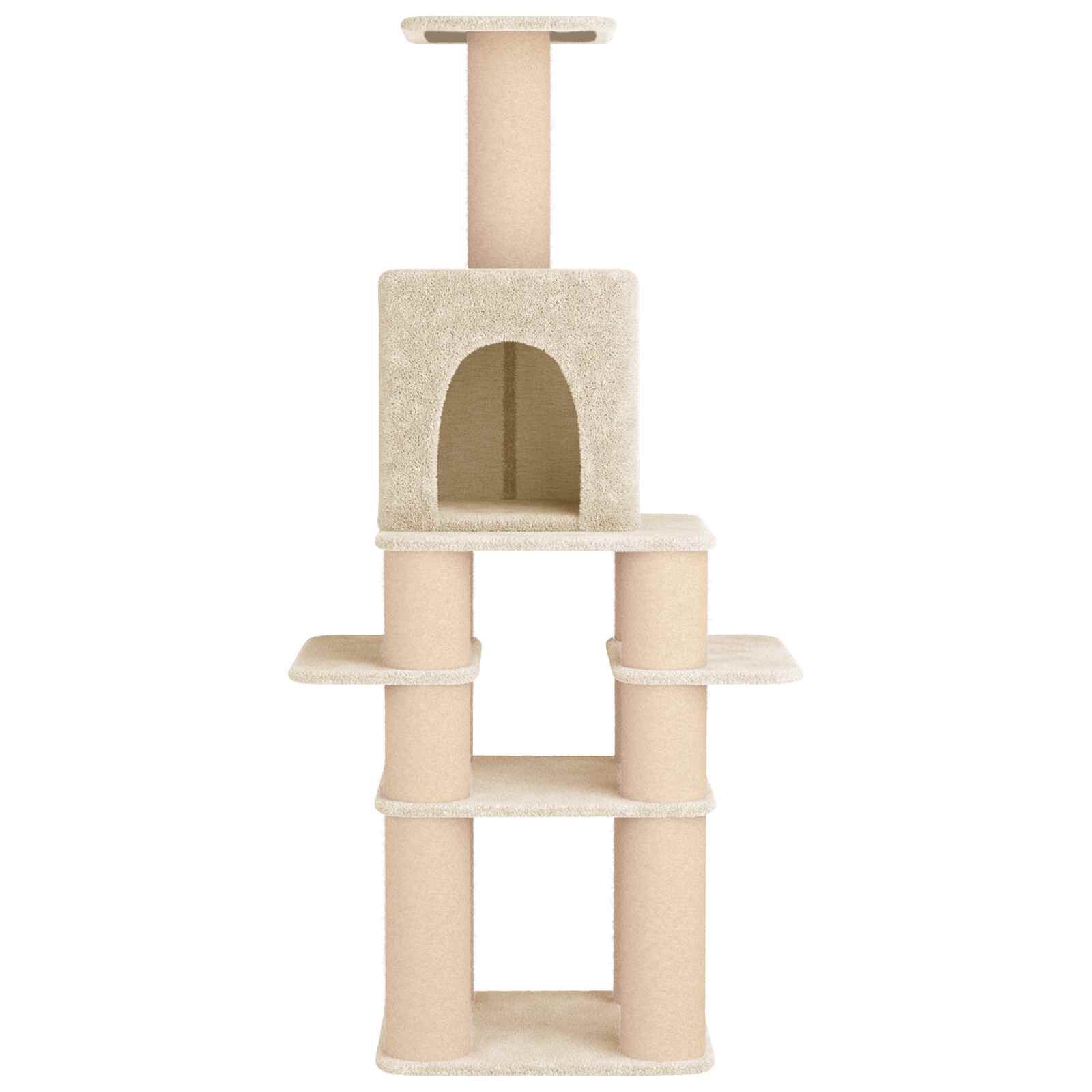 vidaXL &Aacute;rbol para gatos con postes de sisal Muebles Gatos jugar mascotas Torre, , large Imagen numero 5