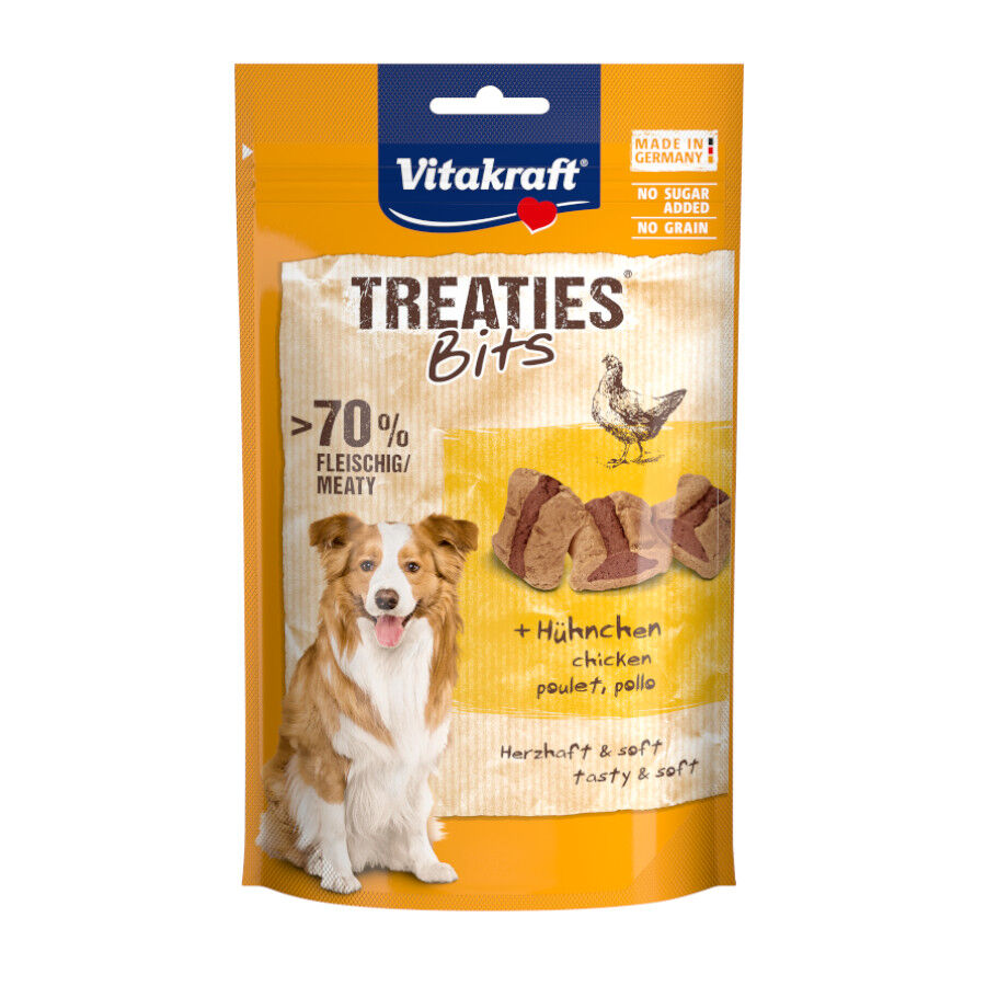 120 g Vitakraft Bocaditos Treaties Pollo snacks para perros, , large Imagen numero 1