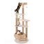 COSTWAY Árbol para Gatos, Torre de Totora de 164 CM con Postes de Rascado de Yute, Percha, Cama de Cesta, Bolas, Cojines Lavables, Centro de Actividades para Gatos de 6 Capas, Mueble de Escalada para Gatos, , large indicador imagen numero 2