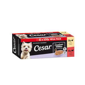 Cesar Senior 8+ Selecci&oacute;n en Gelatina sobres para perros - Multipack