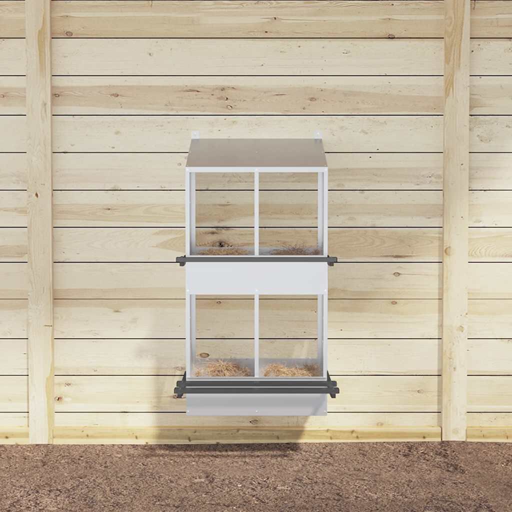 VidaXL Nido Plateado para gallinas thumbnail