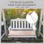 Outsunny Coj&iacute;n para Banco de Exterior 110x46x5 cm Desenfundable y Lavable Almohadilla Acolchado para Banco Doble de Jard&iacute;n Patio Terraza Beige Oscuro, , large indicador imagen numero 4