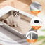 Nobleza Arenero de Acero Inoxidable para Gatos XXL &ndash; 70&times;50&times;15 cm, Borde Alto, Antideslizante &ndash; No Absorbe Olores &ndash; Ideal para Gatos Muy Grandes y M&uacute;ltiples Mascotas, , large indicador imagen numero 3